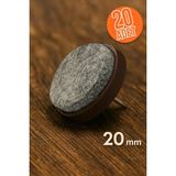 Trend Kulp 20 mm Keçeli Poligrit Zemin Koruyucu Sandalye ve Masa Ayağı Için Sessiz Mobilya Pabucu (20 Adet)