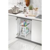 Trend Maison 2 Katlı Tekerlekli Düzenleyici Raf , Banyo Dolabı, Mutfak Tezgah Ve Evye Altı, Deterjanlık Beyaz