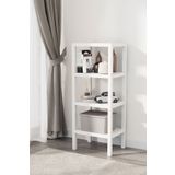 Trend Maison Dekoratif Plastik Çok Amaçlı Banyo Düzenleyici-saksılık-kitaplık-çiçeklik 4 Katlı Beyaz