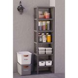 Trend Maison Dekoratif Plastik Çok Amaçlı Banyo Düzenleyici-Saksılık-Kitaplık-Çiçeklik 6 Katlı Gri - 1108-V1