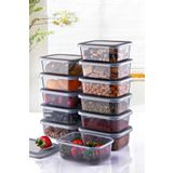 Trend Maison Kahvaltılık Çerezlik Baharatlık Derin Dondurucu Saklama Kabı Seti 24 Parça 250ml
