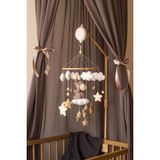 Trend Metfiq Decoration El Yapımı Keçe Bebek Dönencesi - Müzik Kutusu Hediyeli - Beşik Oyuncağı Yenidoğan Odası Dekorasyonu