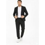 Trend Moda Dünyası SPOR ERKEK TAKIM ELBİSE SLIM FIT FULL LİKRALI ŞIK VE RAHAT ÖZEL GÜN KOMBİNİ - 54 - Siyah - 6 Drop