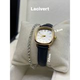 Trend Model Vintage Retro Kadın Kol Saati Zarif Tasarım Hakiki Deri Lacivert Renk 0021 - 20 cm.