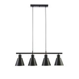Trend Modern Tasarım Siyah Renk Cafe -yemek Masası Üstü - Salon - Mutfak 4 Lü Avize