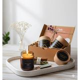 Trend Mum %100 Doğal, Amber Kokulu Mum, Konsept Hediyelik Mum, Kibrit, Bolluk Bereket Tütsü Demeti