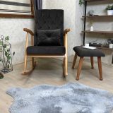 Trend Naturel Puflu Sallanan Sandalye, Acı Kahve