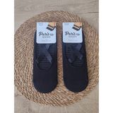 Trend Nexus 2 Çift Kaydırmaz Taban Pilates Yoga Dans Tavaf Bale Biyeli Babet Çorap - Siyah - 36 - 40