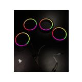 TREND Pixel Ledli Kayar Led 20cm Hoparlör Kapak İçi Boş 4 Adet