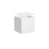 Trend Pleksi Beyaz Kapaklı Çok Amaçlı Saklama Kutusu (20CM x 20CM x 15CM)