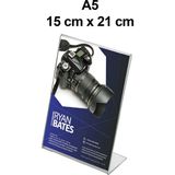 Trend Pleksi Masaüstü L Broşürlük (A5 15cm X 21cm)