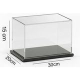 Trend Pleksi Model Sergileme Kutusu 30CM x 20CM x 15CM Kilitsiz Kapak ile Şeffaf Tasarım