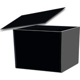 Trend Pleksi Siyah Kapaklı Çok Amaçlı Saklama Kutusu (15CM x 10CM x 10CM)