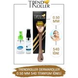 Trend Roller Trendroller Dermaroller - 0,50 mm Ölçü - 540 Titanyum Iğneli - Saç Sakal Yüz ve Cilt Bakım Derma Roller