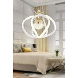 Trend Rose Ahtapot Sarkıt Gold Beyaz Toplu LED Avize - Gold - Beyaz