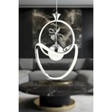 Trend Rose Badem Krom Toplu Taşlı Modern Sarkıt LED Avize