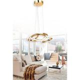 Trend Rose Çiçek Gold LED Avize Şık Sarkıt