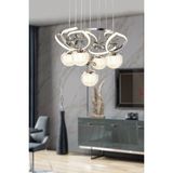 Trend Rose Galaksi Modern Sarkıt LED Avize 3 Renk Krom Kaplamalı Toplu Kelebek Taşlı