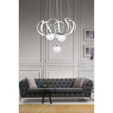 Trend Rose Maxsi Modern Sarkıt LED Avize Toplu Kelebek Taşlı Krom Kaplamalı 3 Renk