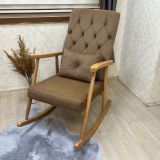 Trend Sallanan Sandalye, Açık Kahve, Ahşap, Naturel Ayak