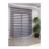 Trend Stor Perde Antrasit Bambu Düz Zebra Stor Güneşlik Perde