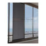 TREND STOR PERDE Antrasit Blackout Plise %100 Işık Karatma Katlanır Cam Balkon Perdesi - Salon Perdesi-003