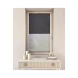 TREND STOR PERDE Antrasit Gece-Gündüz Plise Çiftli Sistem PVC - Cam Balkon Perdesi - Ofis Perdesi - Salon Perdesi