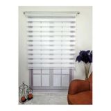 Trend Stor Perde Beyaz Bambu Düz Zebra Stor Güneşlik Perde