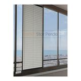 Trend Stor Perde Gri Blackout Plise %100 Işık Karatma Katlanır Cam Balkon Perdesi - Salon Perdesi-002