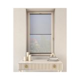 Trend Stor Perde Gri Gece-Gündüz Plise Çiftli Sistem Pvc - Cam Balkon Perdesi - Ofis Perdesi - Salon Perdesi