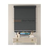 TREND STOR PERDE Gri Stor Etek Dilimli Zebra Stor Güneşlik Perde