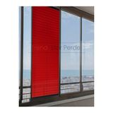 Trend Stor Perde Kırmızı Plise Katlanır Cam Balkon Perdesi - Ofis Perdesi - Salon Perdesi - 060