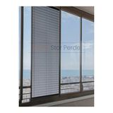 TREND STOR PERDE Mavi Gri Blackout Plise %100 Işık Karatma Katlanır Cam Balkon Perdesi - Salon Perdesi-001
