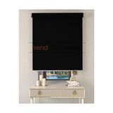 TREND STOR PERDE Siyah Stor Etek Dilimsiz Zebra Stor Güneşlik Perde