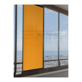 TREND STOR PERDE Turuncu Plise Katlanır Cam Balkon Perdesi - Ofis Perdesi - Salon Perdesi - 002