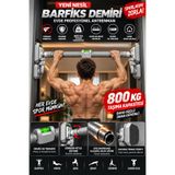 Trend Store 800 KG Vidasız Barfiks Demiri 96-140 cm Ayarlanabilir Koridor Barfiksi Duvar Korumalı