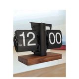 Trend Store Vintage Flip Clock Mekanik Sayfa Çevirme Retro Masa Saati – Sessiz ve Dekoratif Saat