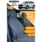TREND Terletmez Oto Koltuk Koruyucu Kılıf %100 Pamuk 5 li Tam Set Füme Honda CR-V
