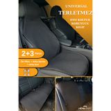 TREND Terletmez Oto Koltuk Koruyucu Kılıf %100 Pamuk 5 li Tam Set Siyah Volkswagen Jetta Tüm Modeller