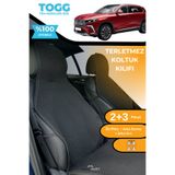 TREND TERLETMEZ Oto Koltuk Koruyucu Kılıf TOGG Tüm Modeller İçin 5 Parça %100 Pamuk
