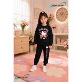 TREND THE BEST Trendin En İyisi Kışlık Kız, Erkek, Unisex Siyah Eşofman, Siyah Sweat Alt Üst Takım