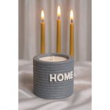 Trend Yankı Beton Mumluk Home (Gri) - 1 Adet