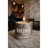 Trend Yankı Beton Mumluk Home (Mermer) - 000-Siyah - 1 Adet