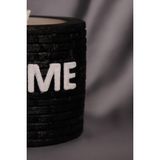 Trend Yankı Beton Mumluk Home (Siyah) - 1 Adet