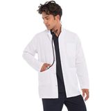 TRENDAY TEKSTİL Erkek Beyaz Uzun Kol Orta Boy Önlük Doktor Hemşire Öğretmen Ünüforma Beyaz Önlük