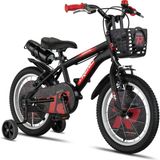 Trendbike Vento 16 Jant Siyah Kırmızı Erkek Çocuk Bisikleti