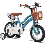 Trendbisiklet Retro Classic 12 Jant Çocuk Bisikleti 2-4 Yaş Vitesiz Açık Mavi