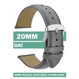 Trendburada 20mm Fossil-welder-wesse-casio-armani-omega-seiko-tissot Saat Uyumlu Deri Saat Kordon Kayış