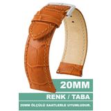 Trendburada 20mm Fossil-welder-wesse-casio-armani-omega-seiko-tissot Saat Uyumlu Deri Saat Kordonu Kayışı