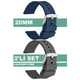Trendburada 20mm Fossil-welder-wesse-casio-armani-omega-seiko-tissot Saat Uyumlu Silikon Saat Kordon Kayış